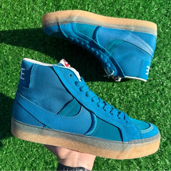 Nike Sb Zoom Blazer Mid Premium Green Abyss - Picture 10 of 12